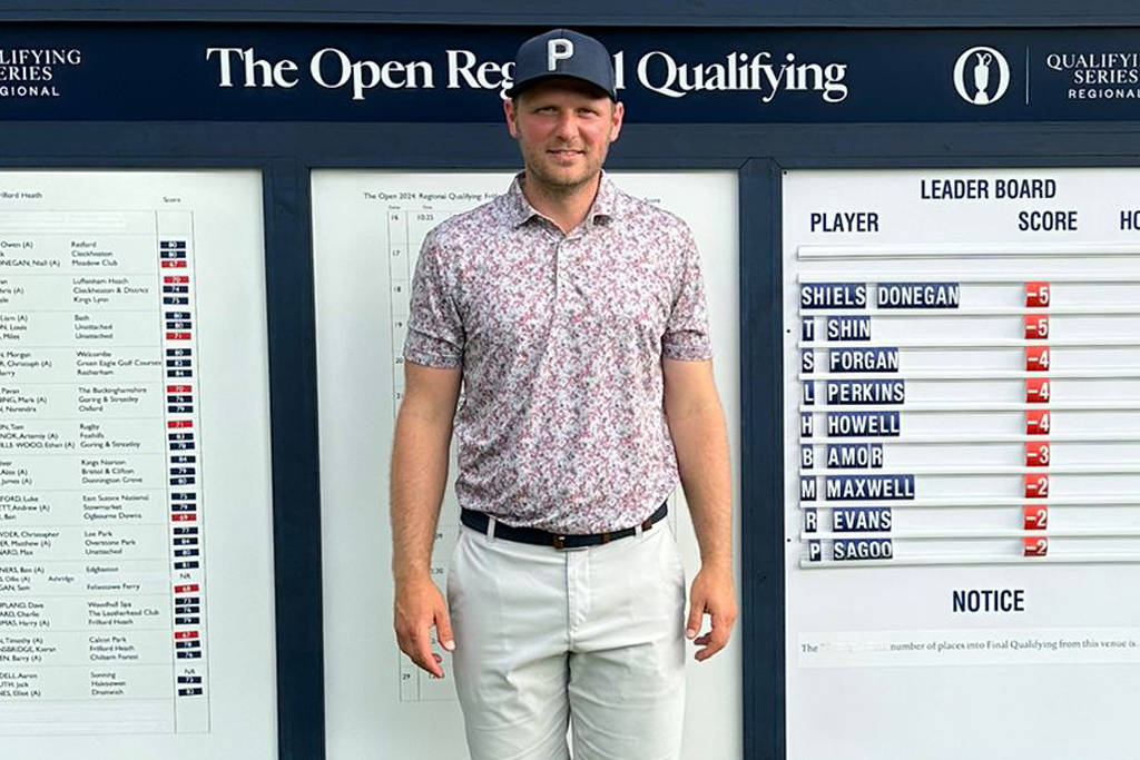 Sam Forgan made it through Regional Qualifying for The Open at Frilford Heath in 2024.